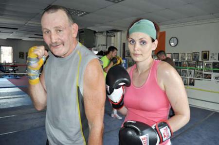 Family that trains together: Maureen O’Brien and her father, John O’Brien. Photo by Bill Forry